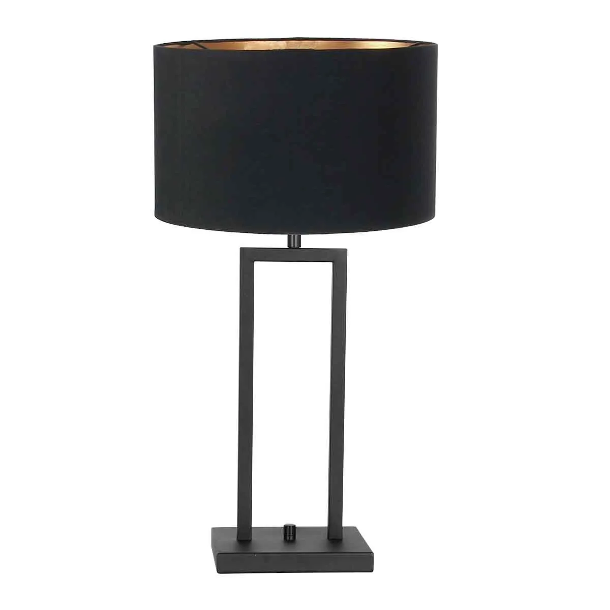 Lampe de table abat-jour noir Steinhauer Stang noir