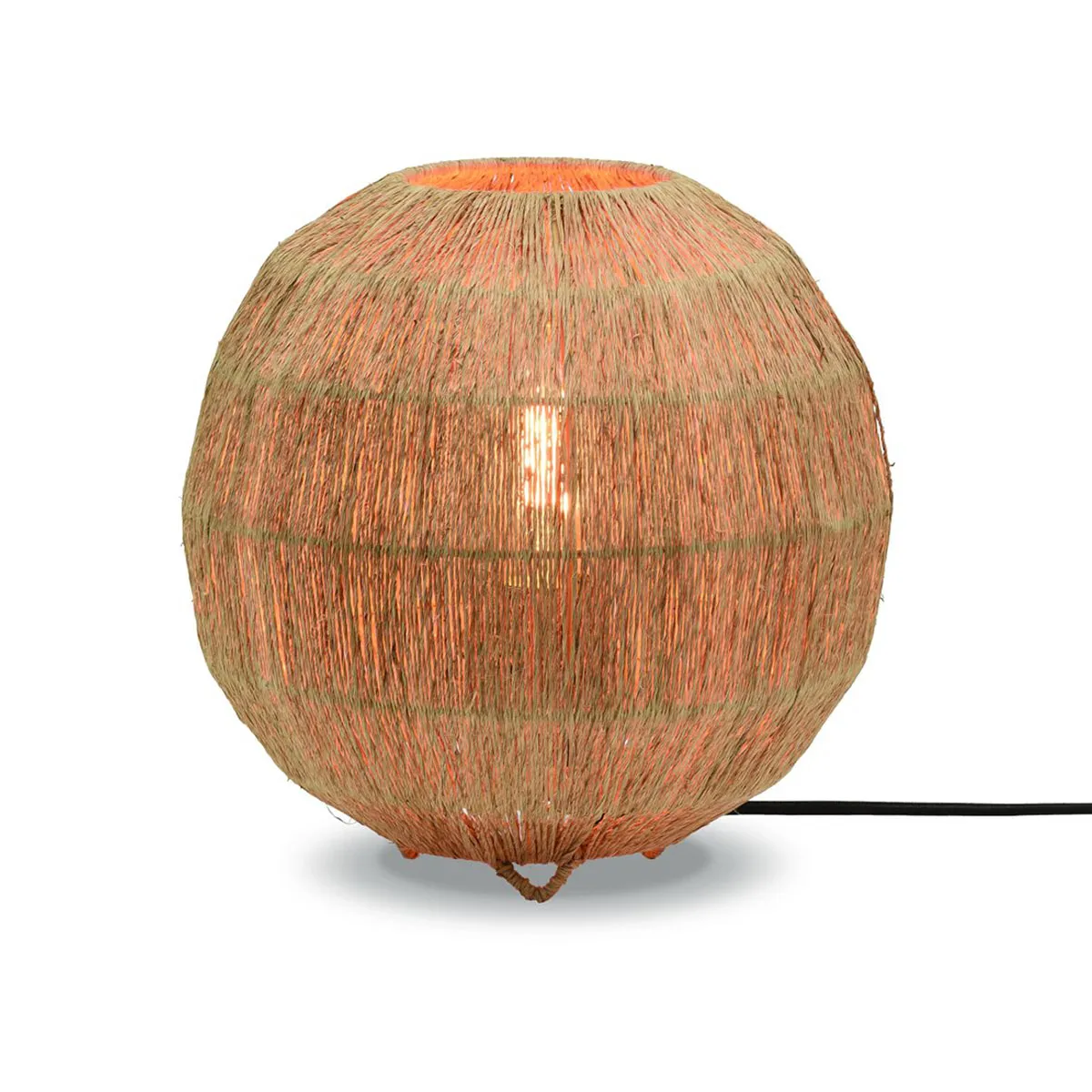 Lampe de table bohème noir en rotin_naturel GOOD & MOJO Iguazu