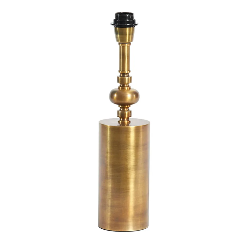 Lampe de table classique dorée en forme de tube Light & Living Helabima