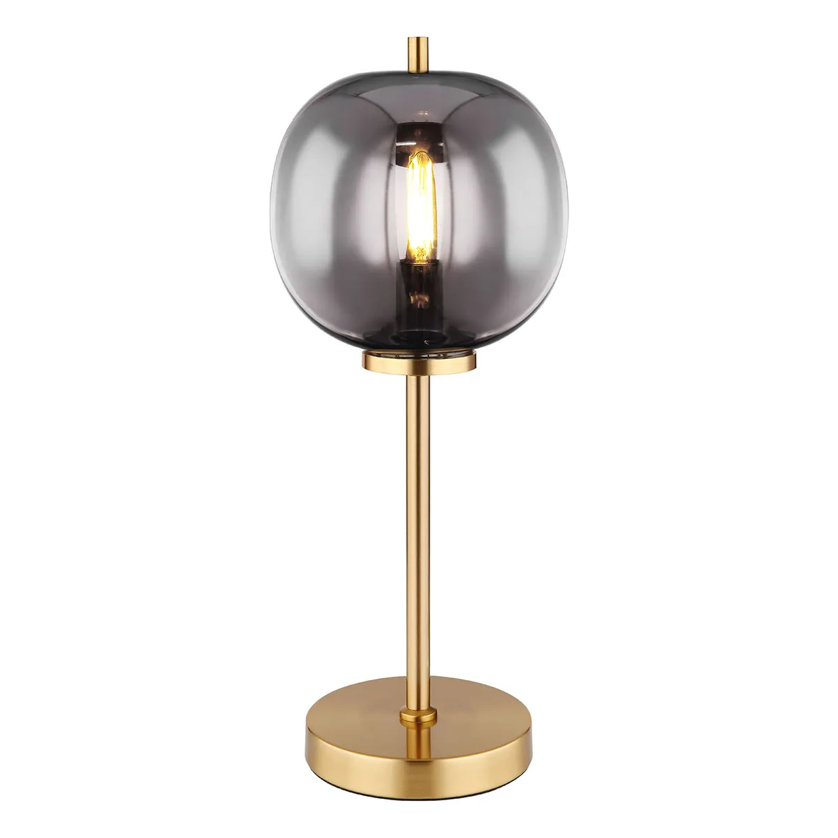 Lampe de table classique en laiton et métal Globo Blacky I