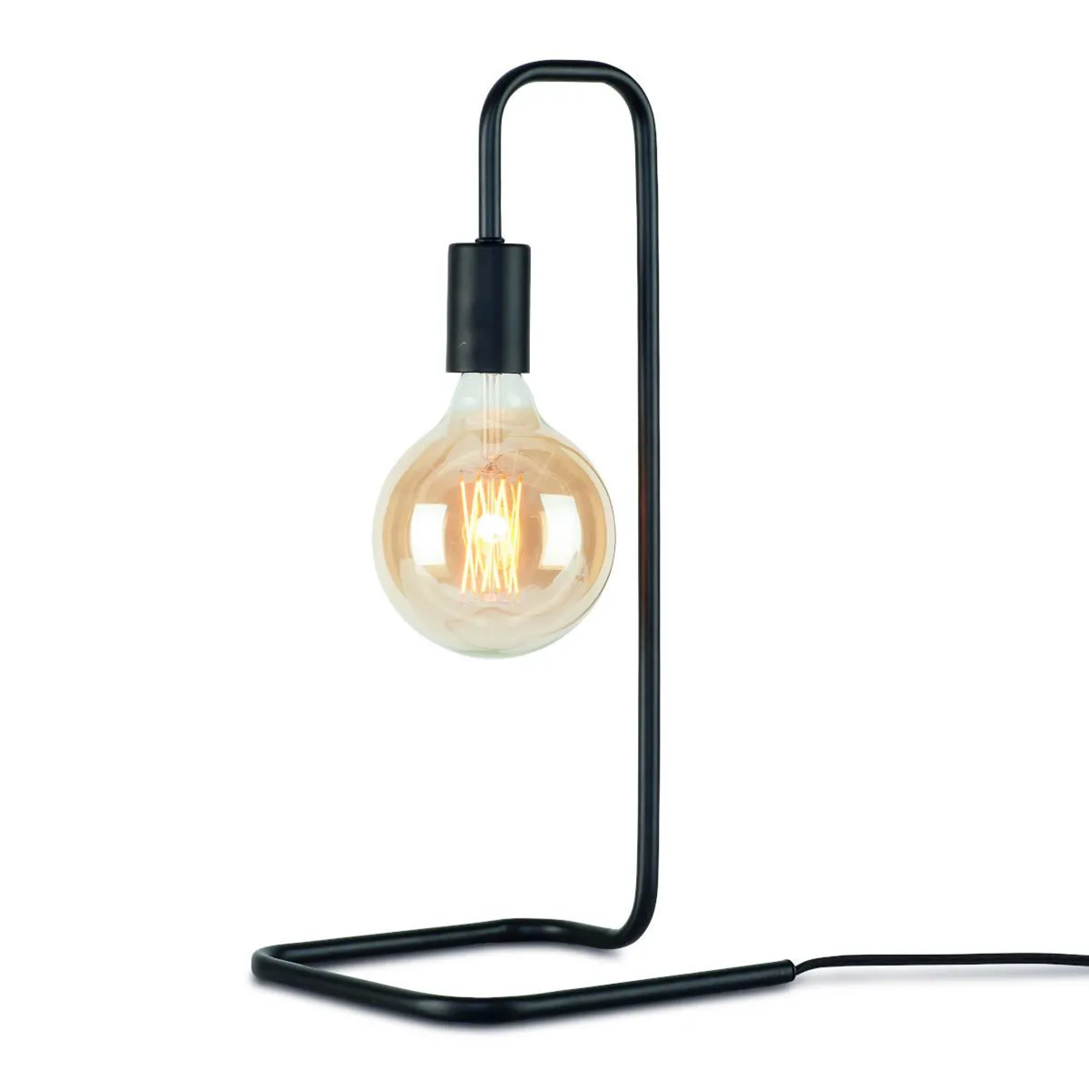 Lampe de table noire ondulée en métal It’s About RoMi London