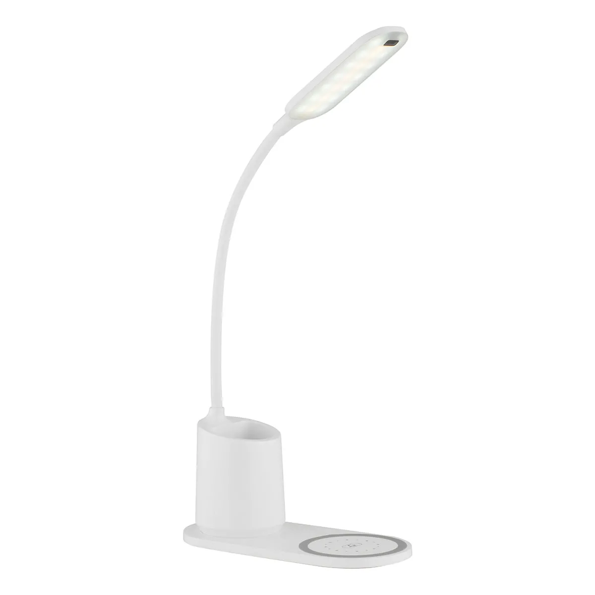 Lampe de table ovale blanche rechargeable Globo Melli