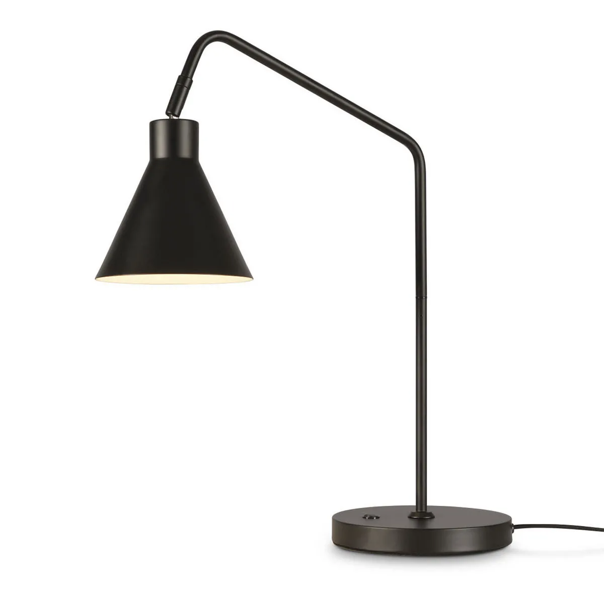 Lampe de table rétro noir avec abat-jour en entonnoir It’s About RoMi Lyon