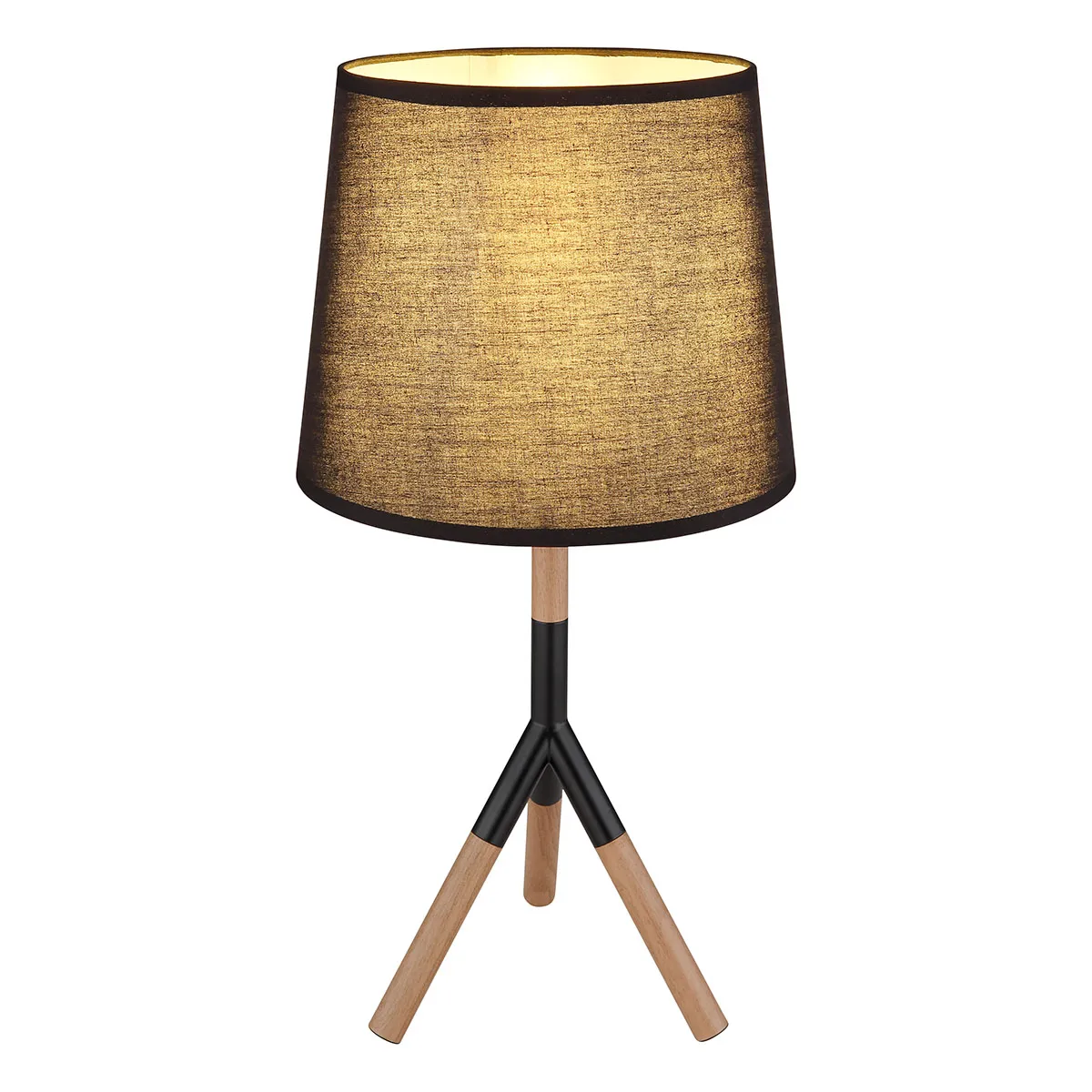 Lampe de table rurale noire en métal Globo Kikki