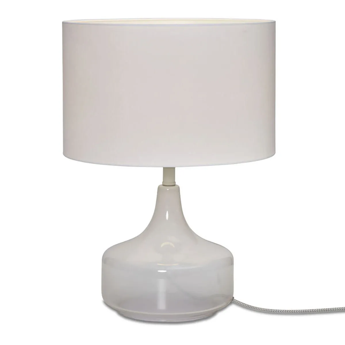 Lampe de table scandinave en métal et coton blanc It’s About RoMi Reykjavik