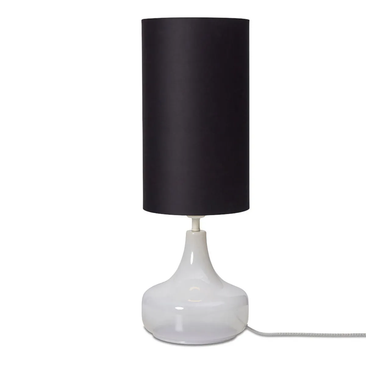 Lampe de table scandinave en métal et coton noir It’s About RoMi Reykjavik