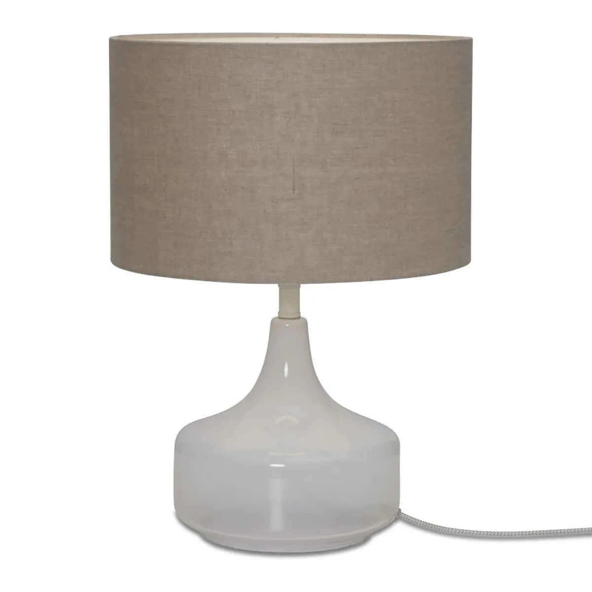 Lampe de table scandinave en métal et lin gris It’s About RoMi Reykjavik