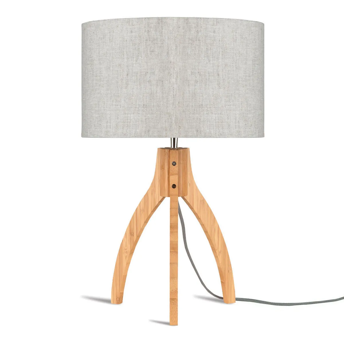 Lampe de table tabouret gris blanc haut GOOD & MOJO Annapurna