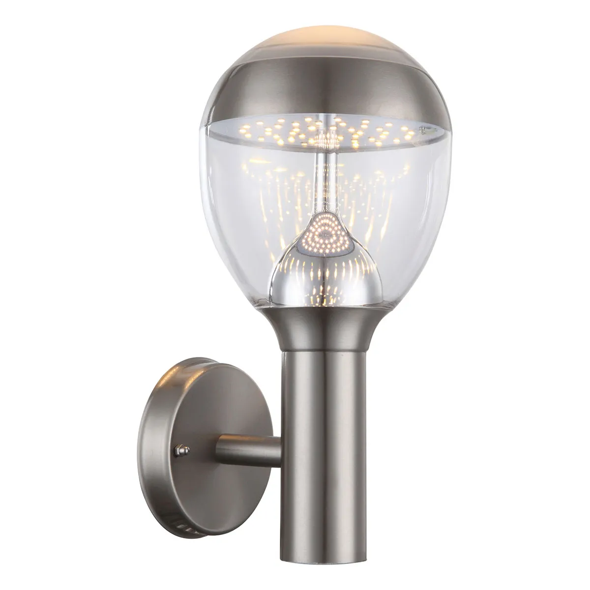 Lampe extérieure classique en acier forme boule Globo Callisto