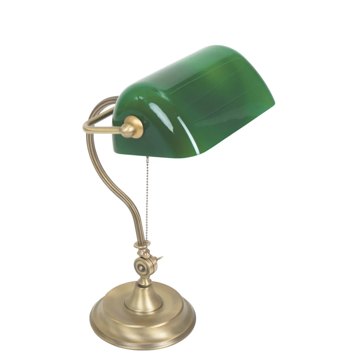 Lampe notaire opaline verte Mexlite Belana