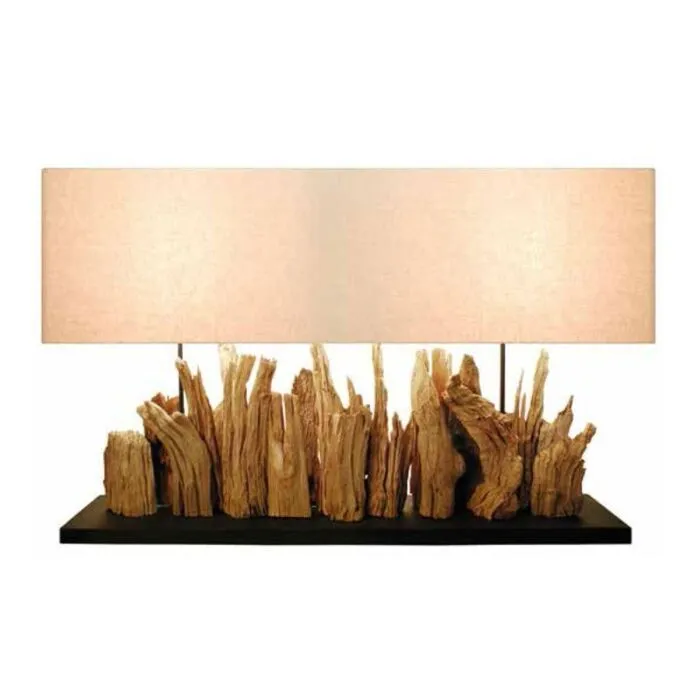 Lampe à poser en racine de teck 110 cm