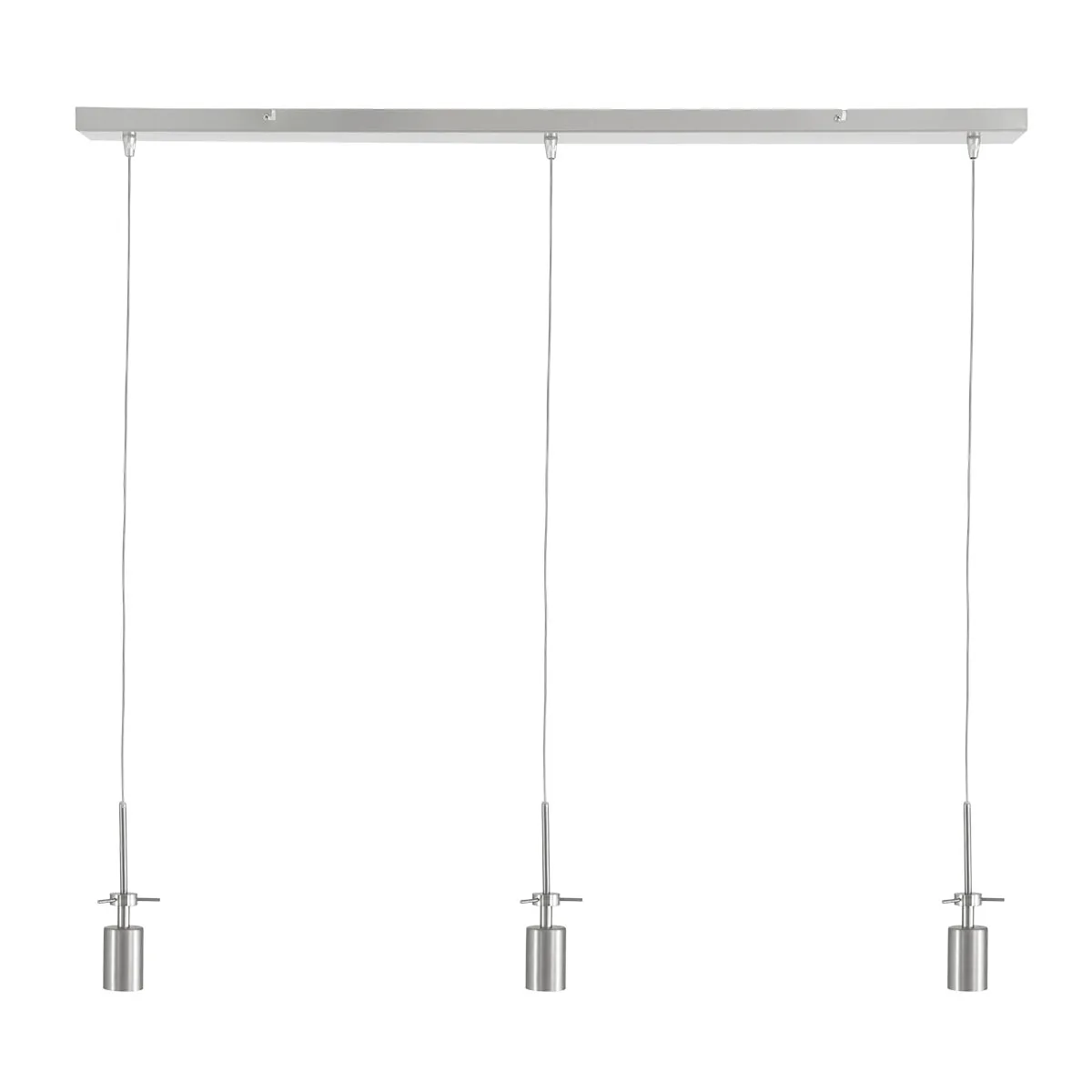 Lampe suspendue moderne en métal acier Steinhauer Glass light