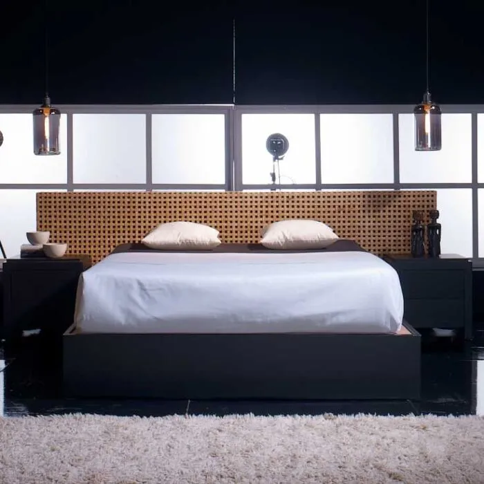 Azura, lit design, cannage bambou