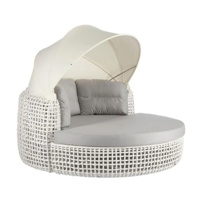 Dynasty, canapé lit de jardin, résine tressée