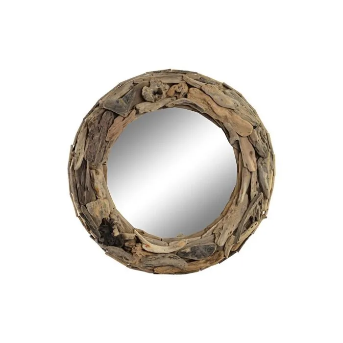 Miroir bois flotté ⌀60 cm