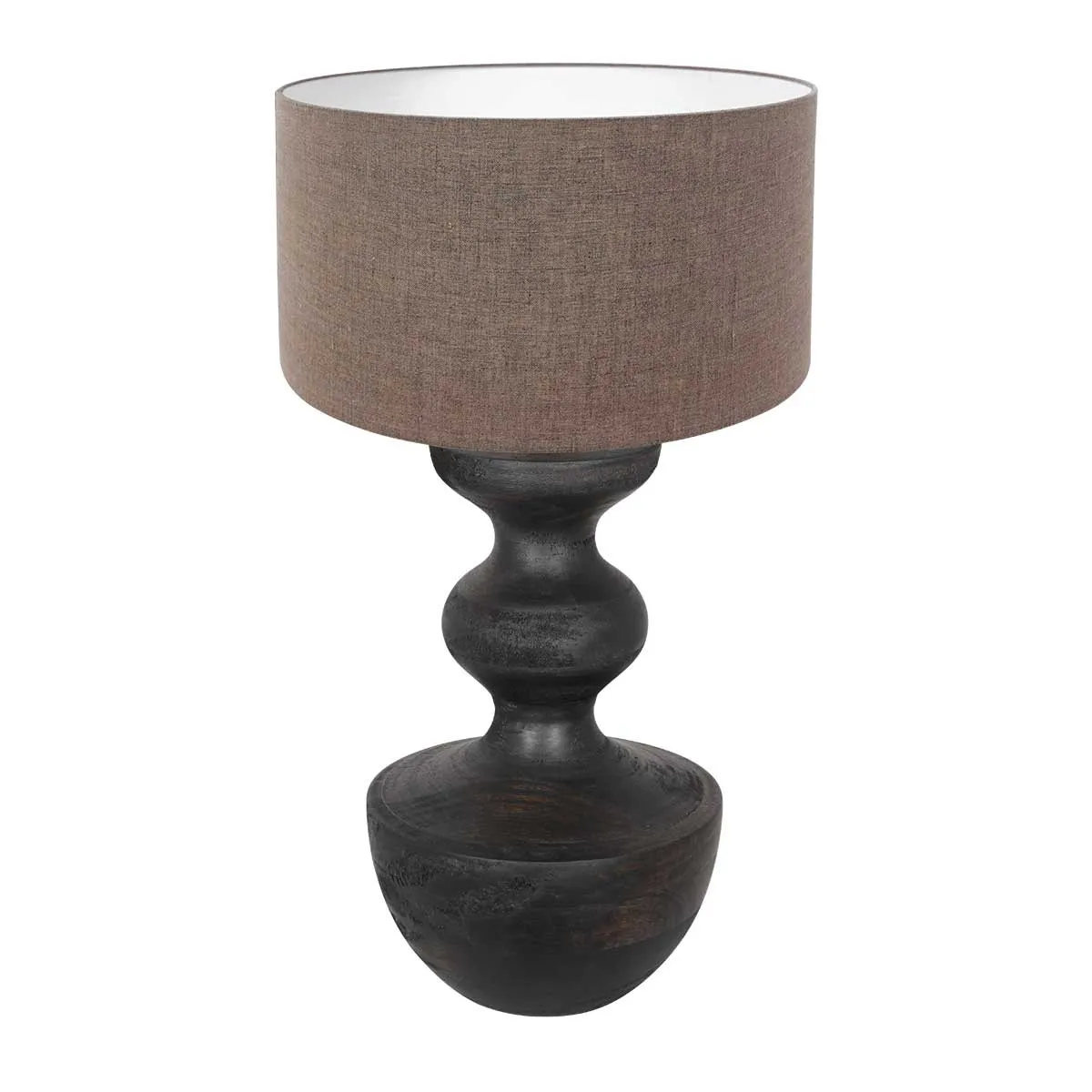 Lampe moderne noire et marron Anne Light & Home Lyons