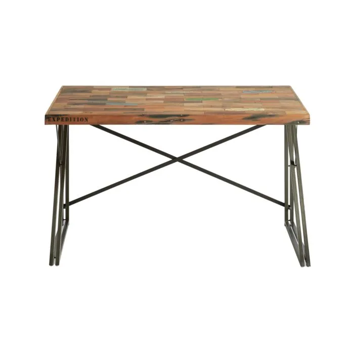 Oldry, bureau vintage, bois recyclé