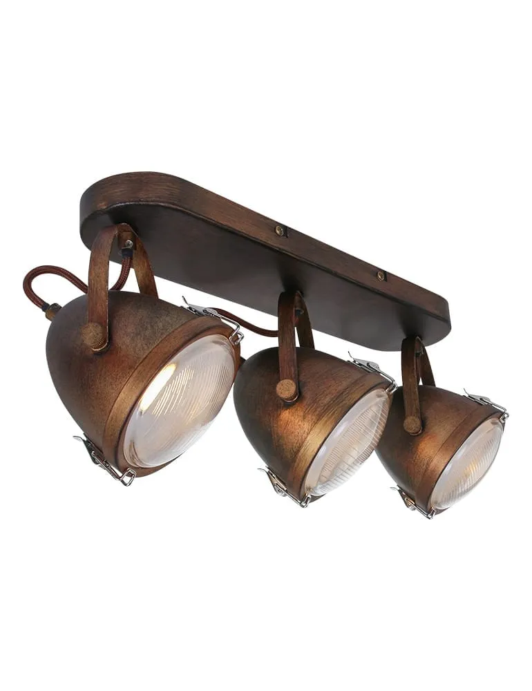 Plafonnier trois lumières Mexlite Paco