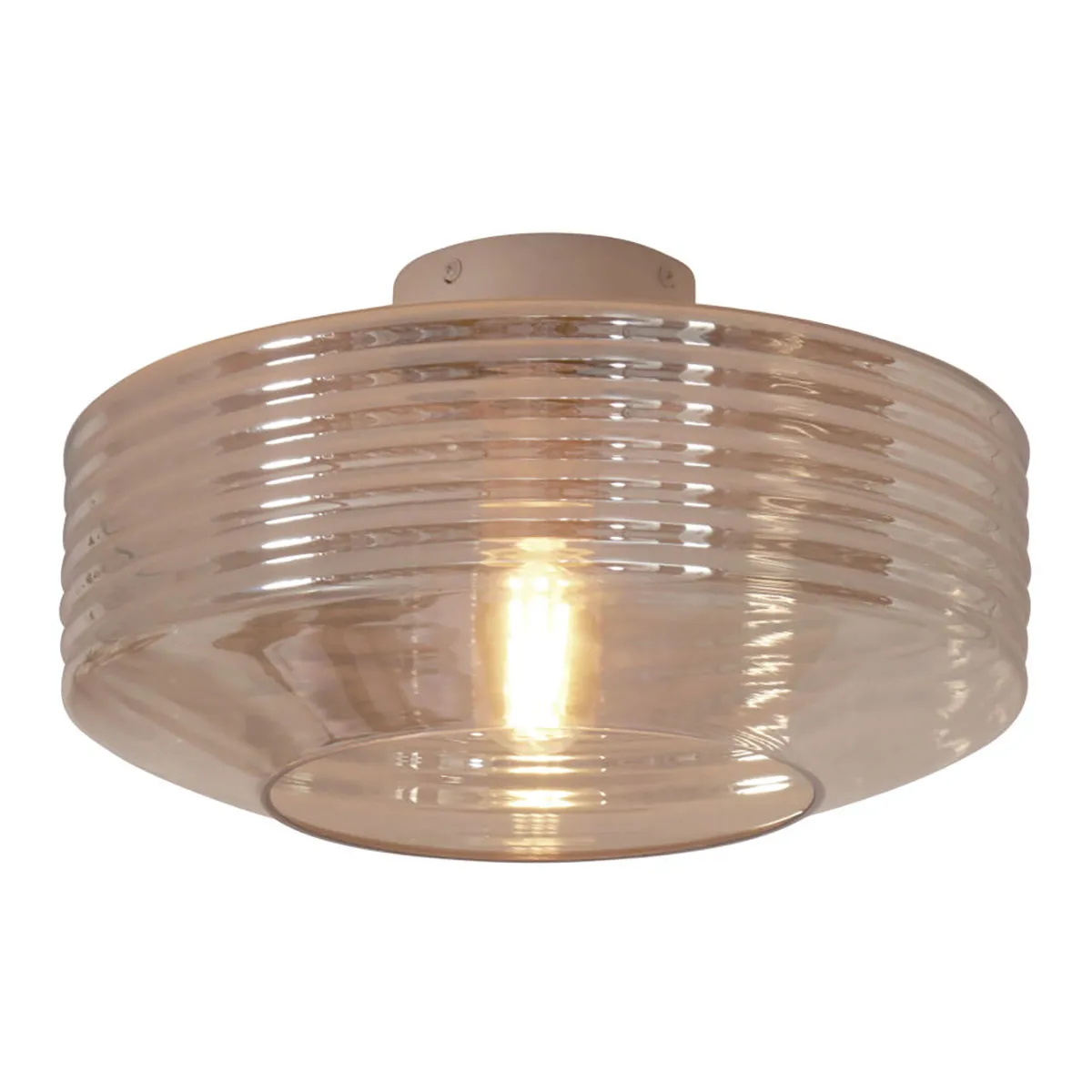 Plafonnier classique en verre et métal naturel It’s About RoMi Verona