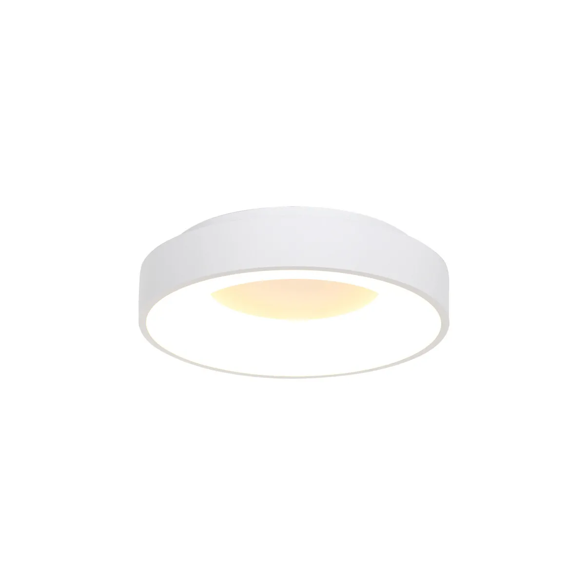 Plafonnier LED rond élégant Steinhauer Ringlede blanc