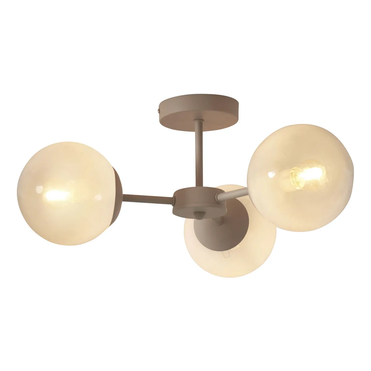 Plafonnier moderne en verre blanc et métal It’s About RoMi Aspen