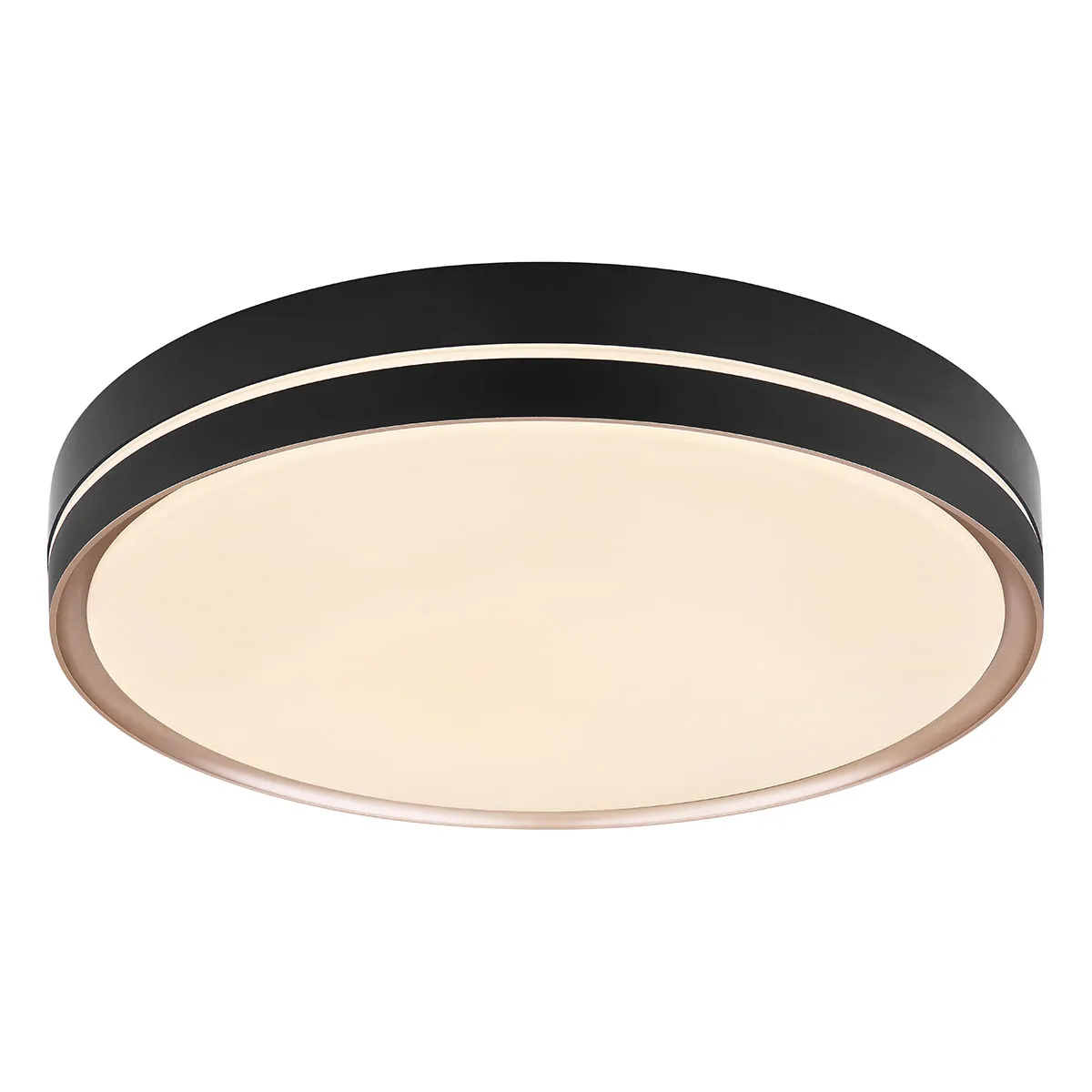 Plafonnier moderne noir en métal Globo Manni