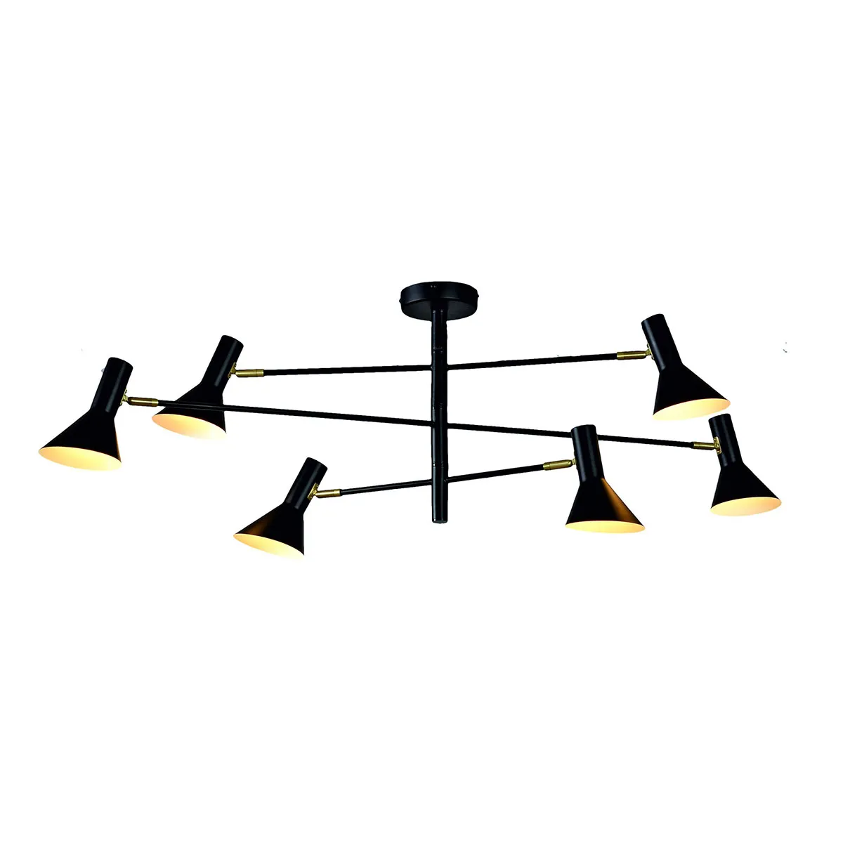 Plafonnier rétro noir en métal It’s About RoMi Izmir