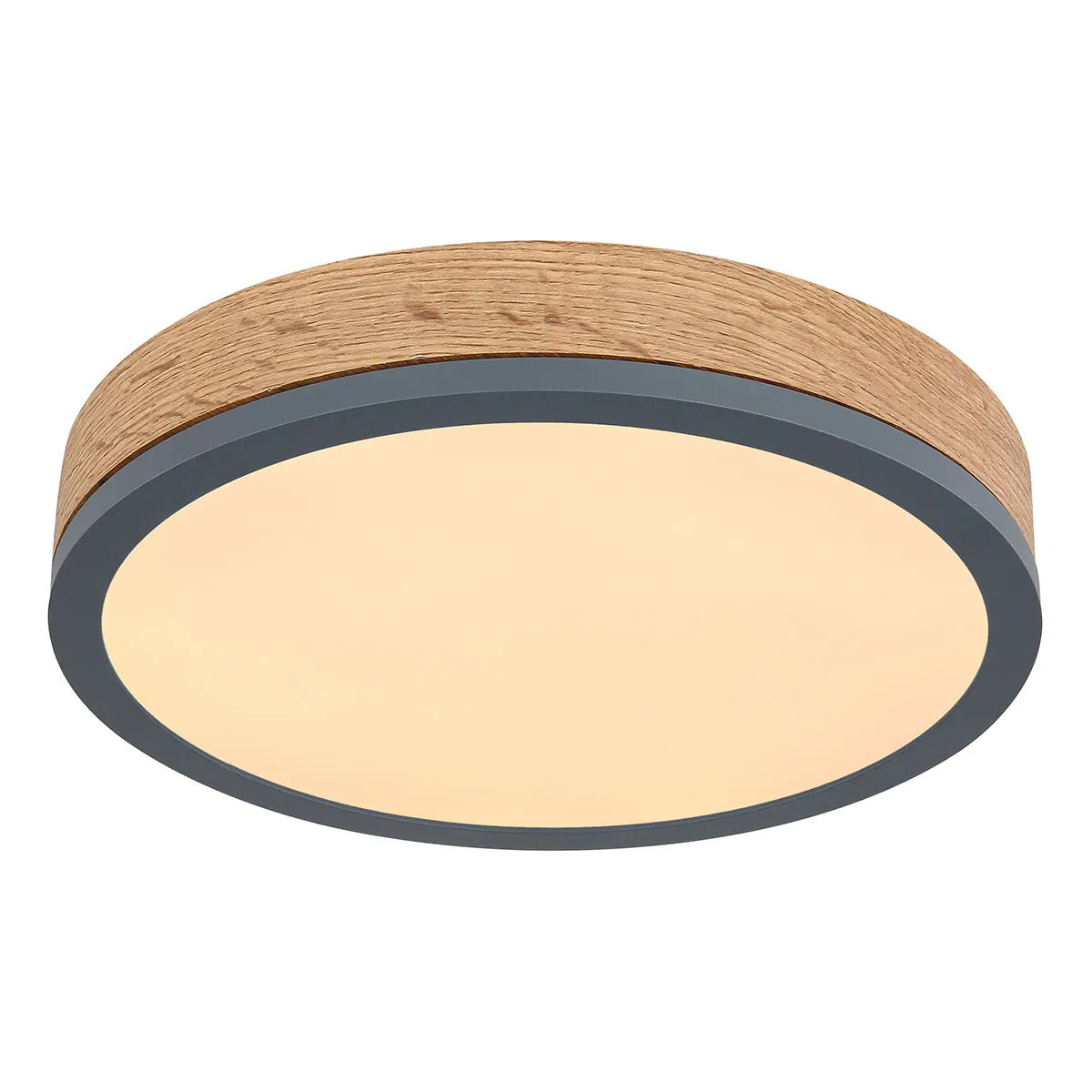 Plafonnier rural gris en métal Globo Doro