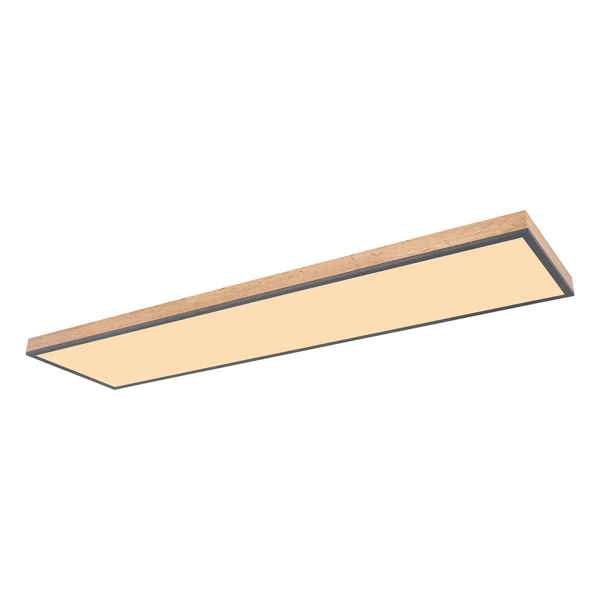 Plafonnier rural gris rectangulaire Globo Doro