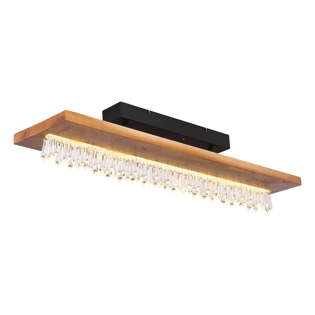 Plafonnier rural noir en métal Globo Alina