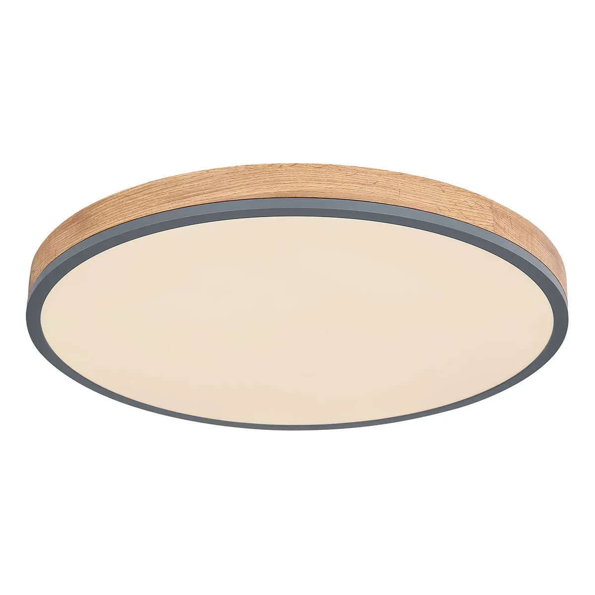 Plafonnier rural rond gris en métal Globo Doro