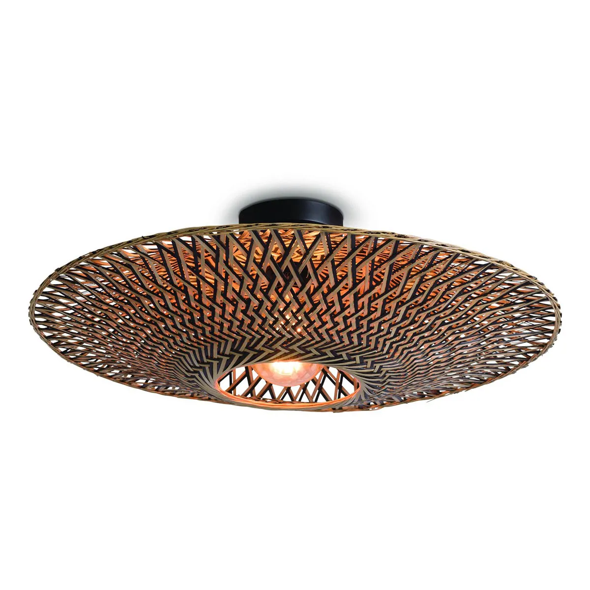 Plafonnier UFO noir moyen GOOD & MOJO Bali