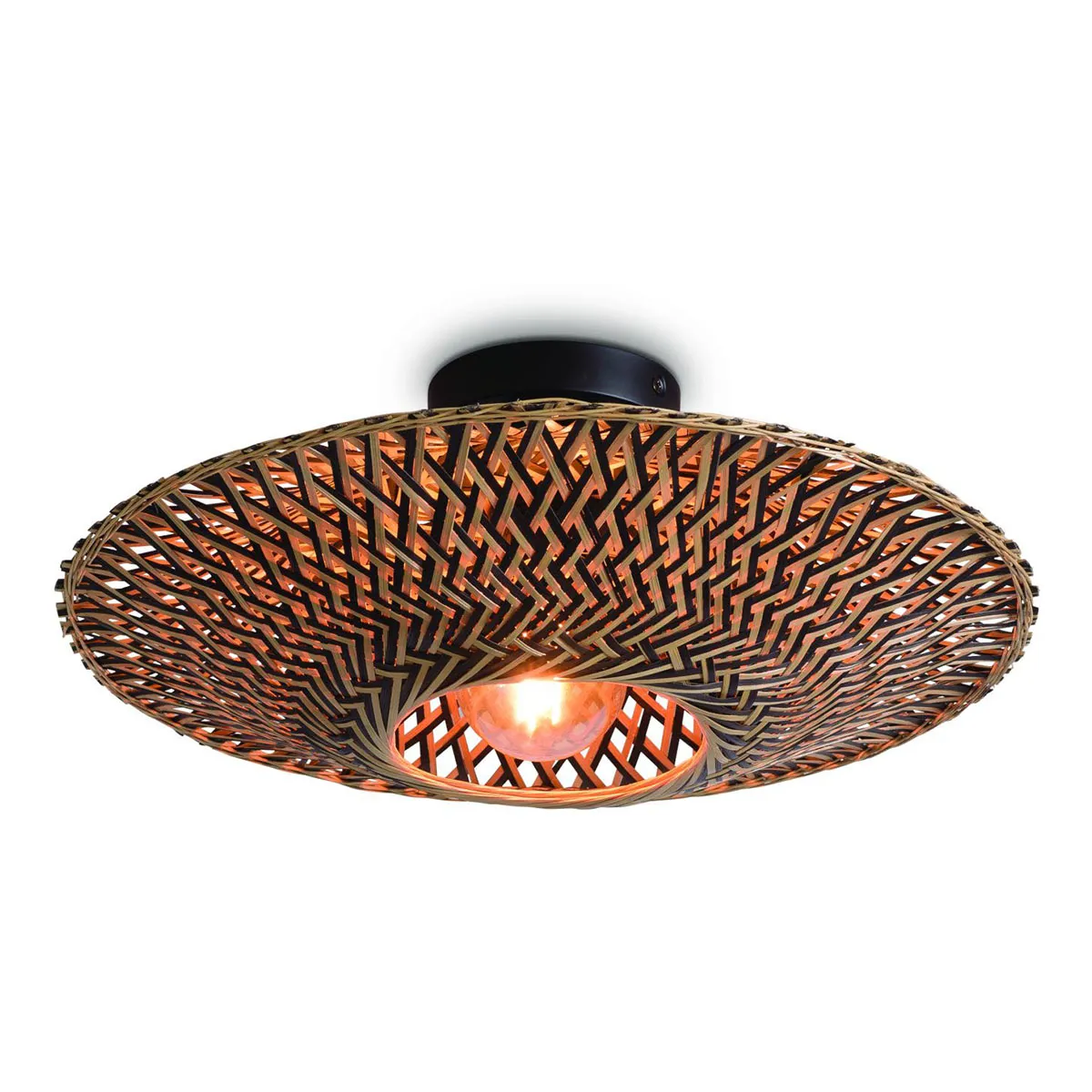 Plafonnier UFO noir petit GOOD & MOJO Bali