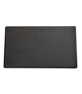 Plateau GN2/4 mélamine noir 53x16,2x1,2 cm Slate Aps