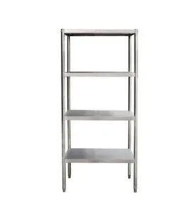 Rayonnage inox 180 cm x 40 mm 80 kg 4 étagères Proinox