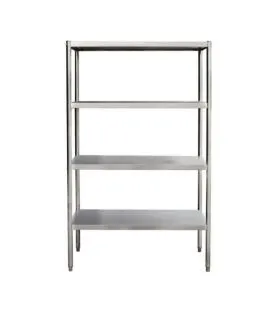 Rayonnage inox 100 cm x 40 mm 80 kg 4 étagères Proinox