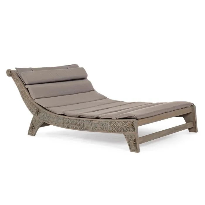 Runaru, chaise longue double, teck durable fsc