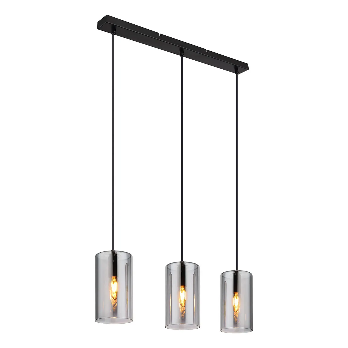 Suspensions modernes cylindriques noires Globo Olly