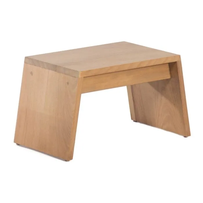 Almunda, table d'appoint, bois iroko
