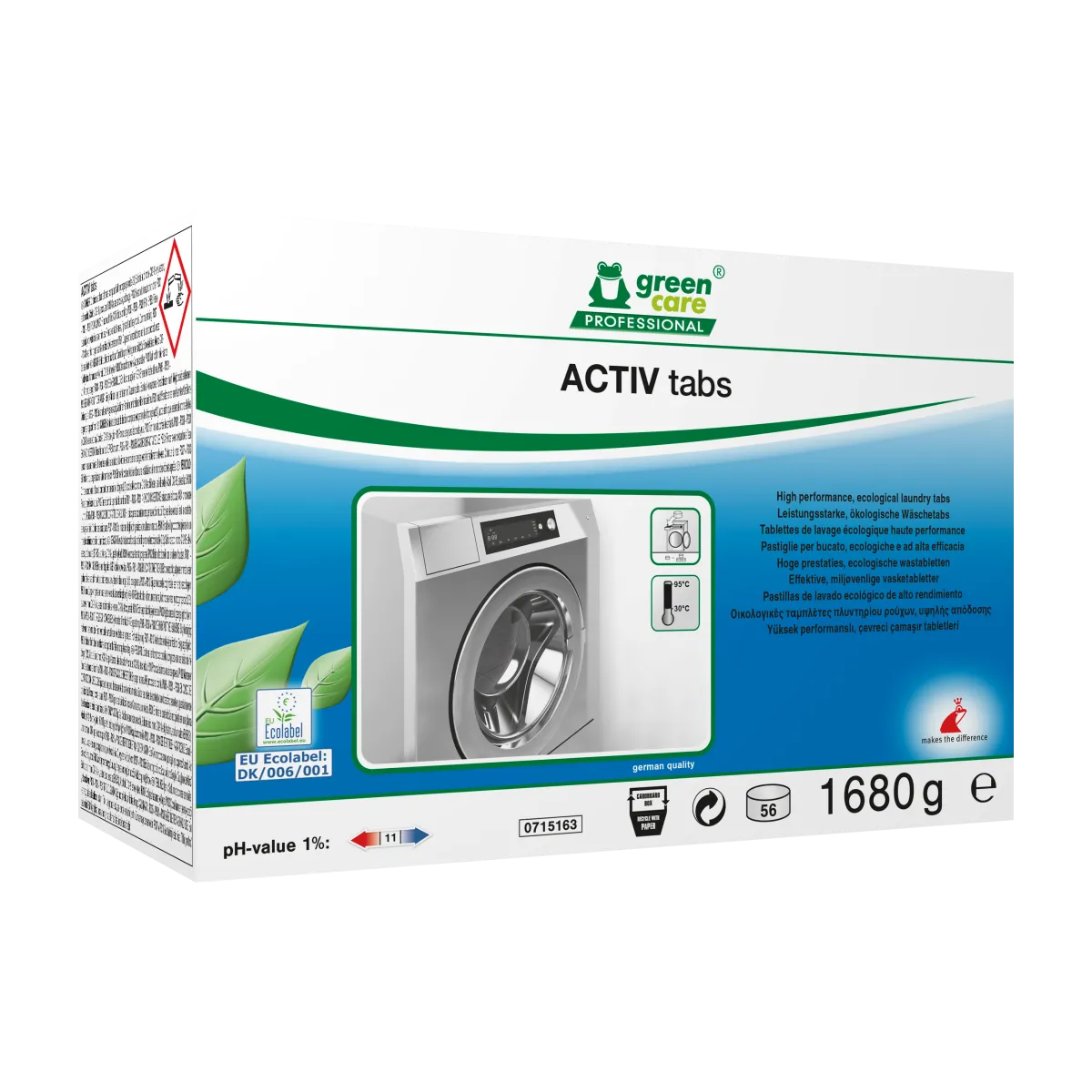 TANA GREEN CARE ACTIV TABS - lessive linge 56 tablettes