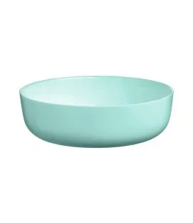 Saladier droit rond bleu verre opal Ø 22 cm Diwali Luminarc