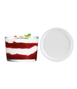 Coupelle avec couvercle hermétique rond transparent verre trempé Ø 82 mm Onctuose Arcoroc