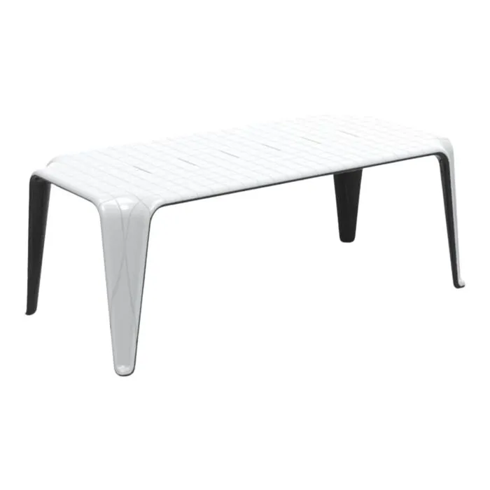 Vondom, table bicolore, design contemporain