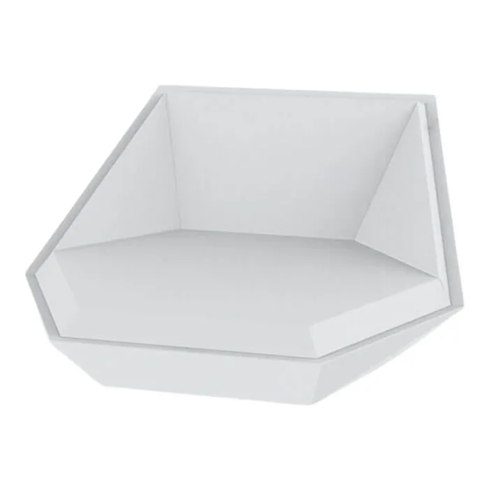 Faz, méridienne de jardin, blanc