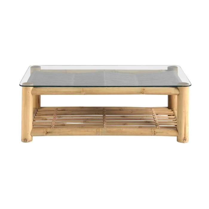 Ynaj, table basse, bambou et cordes