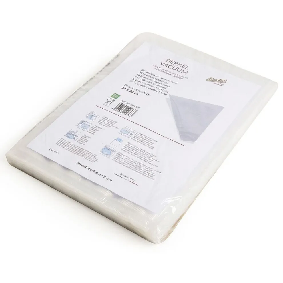 Lot de 50 Sacs Conservation sous-vide - 20 X 30 Cm